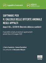 Software per il calcolo delle offerte anomale negli appalti