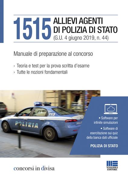 1515 allievi agenti di Polizia di Stato. Manuale di preparazione al concorso - copertina