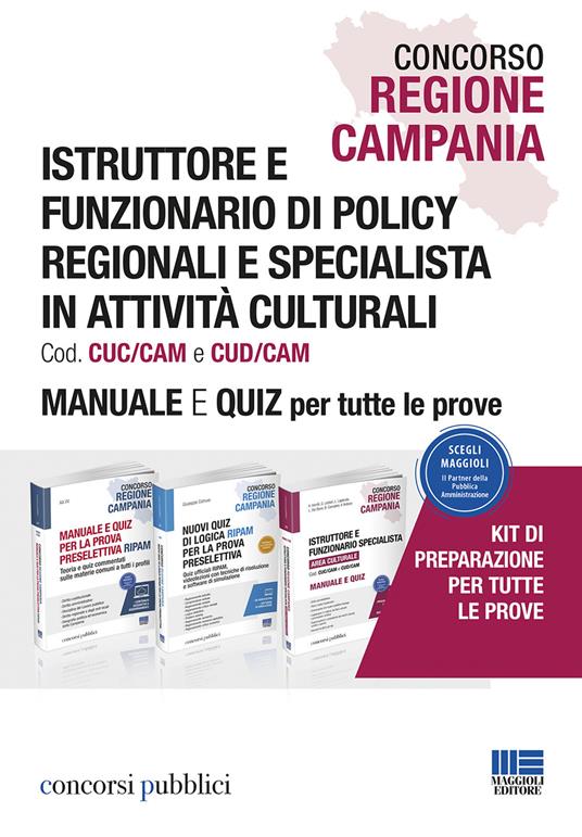 Concorso Regione Campania. Istruttore e funzionario di policy regionali e specialista in attività culturali. Manuale e quiz per tutte le prove - Giuseppe Cotruvo - copertina