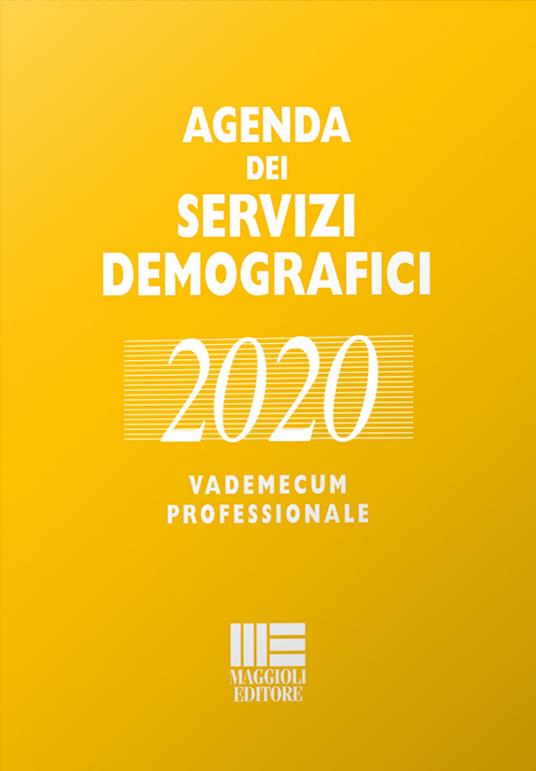 Agenda dei servizi demografici 2020. Vademecum professionale. Con USB Flash Drive - Romano Minardi,Liliana Palmieri - copertina