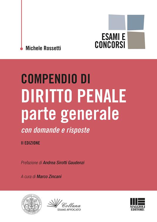 Compendio di diritto penale. Parte generale - Michele Rossetti - copertina