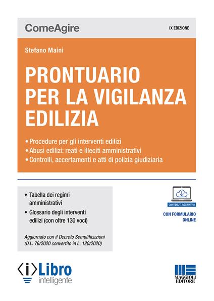 Prontuario per la vigilanza edilizia. Con espansione online - Stefano Maini - copertina