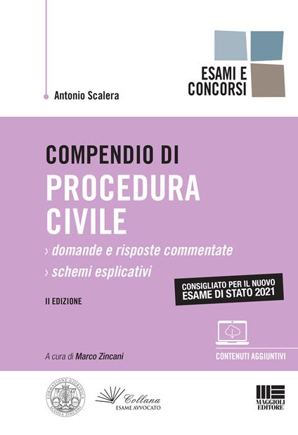 Compendio di procedura civile - Antonio Scalera - copertina