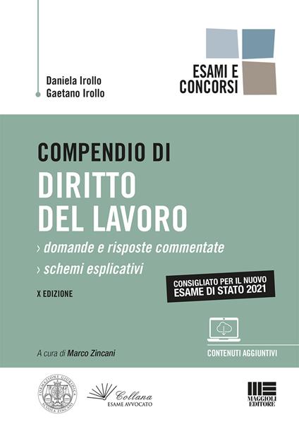 Compendio di diritto del lavoro - Daniela Irollo,Gaetano Irollo - copertina