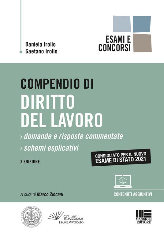 Compendio di diritto del lavoro - Daniela Irollo,Gaetano Irollo - copertina