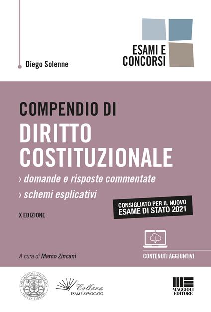 Compendio di diritto costituzionale - Diego Solenne - copertina