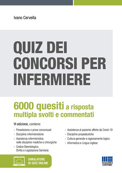 Quiz dei concorsi per infermiere - Ivano Cervella - copertina