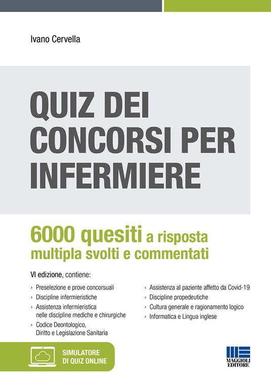 Quiz dei concorsi per infermiere - Ivano Cervella - copertina