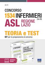 Concorso 1534 Infermieri (Cat. D) ASL Regione Lazio. Kit per la preparazione al concorso. Con espansione online