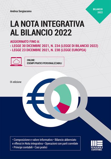 La nota integrativa al bilancio - Andrea Sergiacomo - copertina