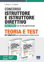 Concorso Istruttore e istruttore direttivo Area tecnica Cat. C e D negli Enti locali. Kit completo per la preparazione a tutte le prove