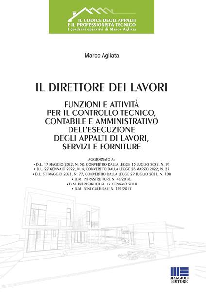 Il direttore dei lavori - Marco Agliata - copertina