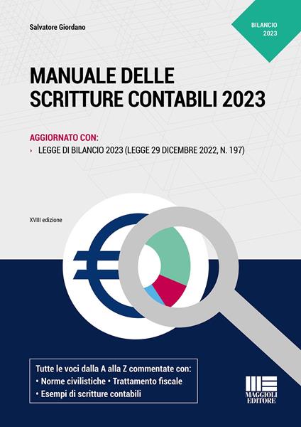 Manuale delle scritture contabili - Salvatore Giordano - copertina