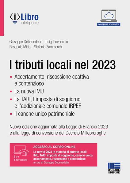 I tributi locali nel 2023 - Giuseppe De Benedetto,Luigi Lovecchio,Pasquale Mirto - copertina