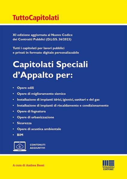 Capitolati speciali d'appalto - copertina
