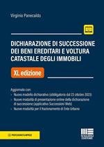 Dichiarazione di successione dei beni ereditari e voltura catastale degli immobili. Aggiornato con nuovo modello dichiarativo (obbligatorio dal 23 ottobre 2023). Nuove modalità di presentazione online della dichiarazione di successione (applicativo Successioni Web). Nuove modalità per il frazionamento di Ente Urbano