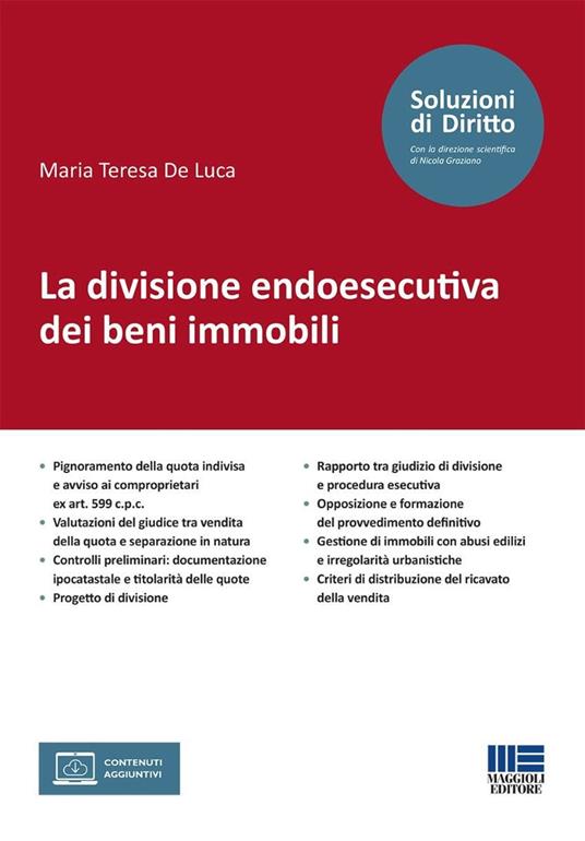 La divisione endoesecutiva dei beni immobili - Maria Teresa De Luca - copertina