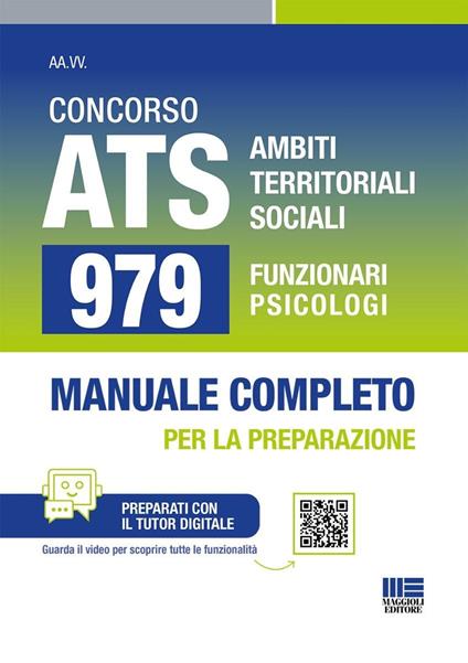 Concorso ATS Ambiti Territoriali Sociali. 979 funzionari psicologi conforme al bando. Manuale completo per la preparazione. Con tutor digitale - copertina