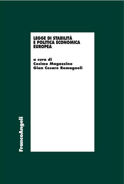 Legge di stabilità e politica economica europea - copertina
