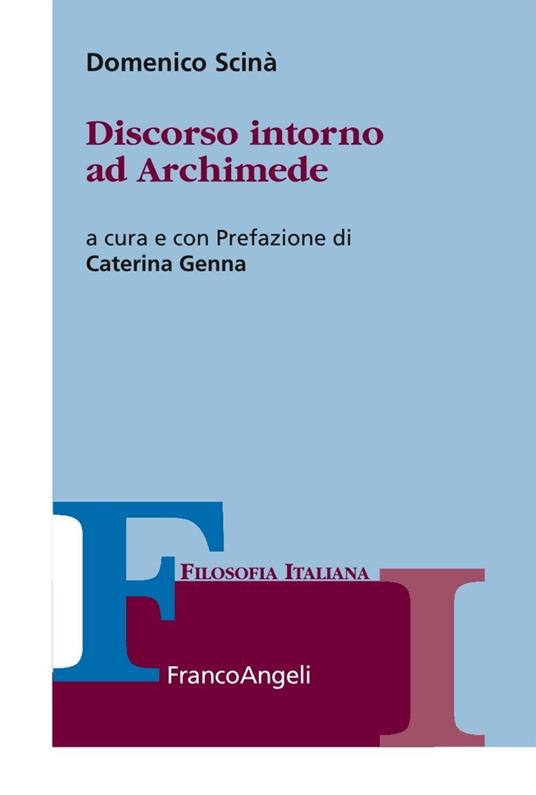 Discorso intorno ad Archimede - Domenico Scinà - copertina