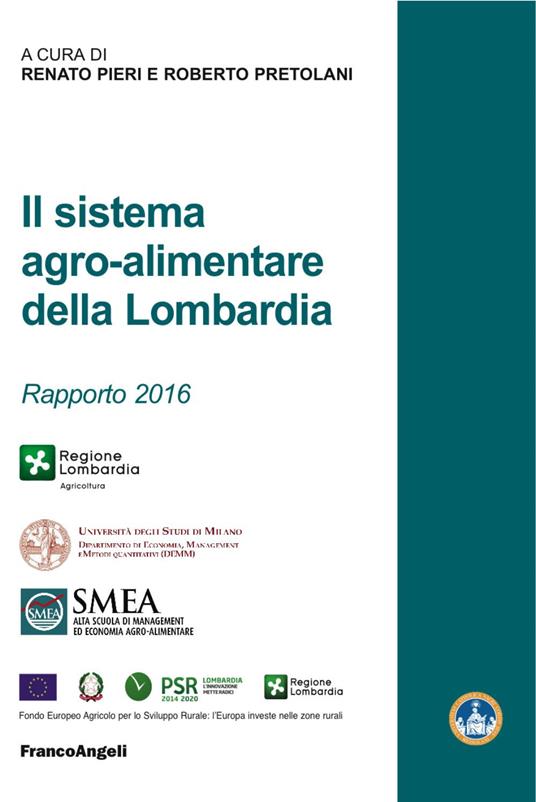 Il sistema agro-alimentare della Lombardia. Rapporto 2016 - copertina
