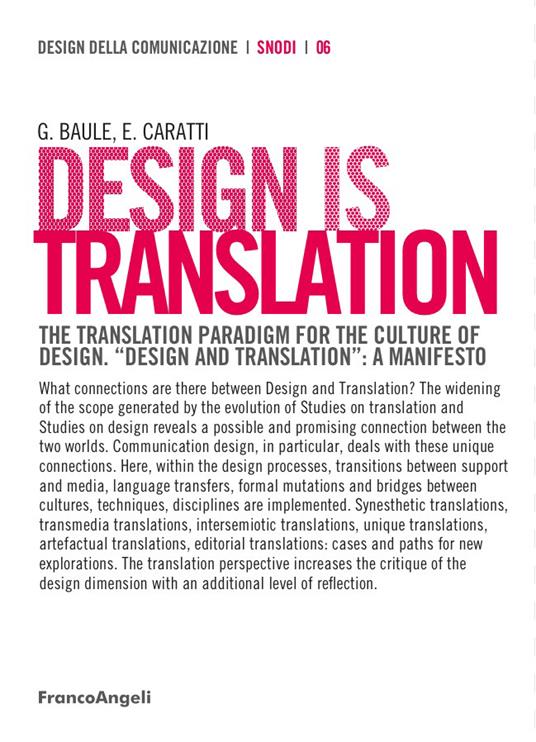 Design is Translation - Baule Giovanni,Elena Caratti - ebook