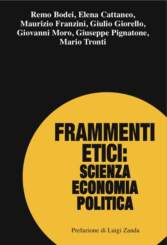 Frammenti etici: scienza economia politica - copertina