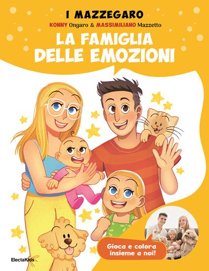 La famiglia delle emozioni. Gioca e colora insieme a noi. Ediz. a colori - I Mazzegaro - copertina