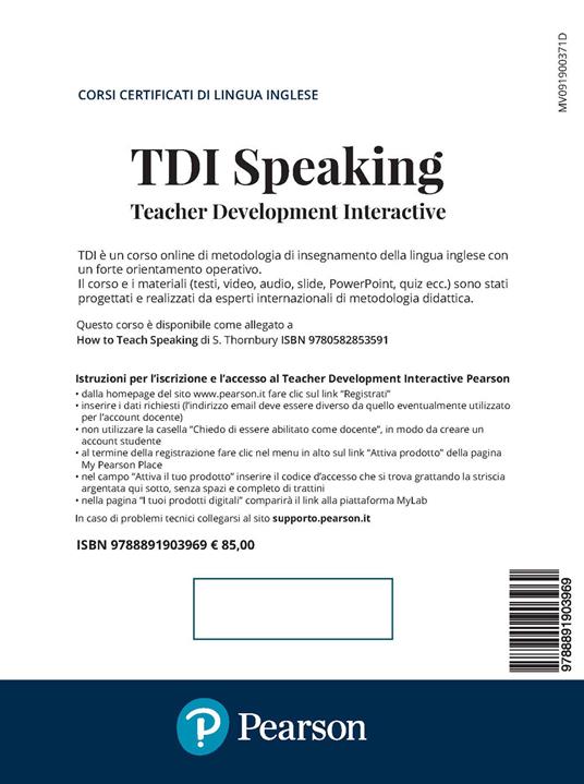 TDI. Teacher development interactive. Speaking. Con Contenuto digitale per accesso online - copertina