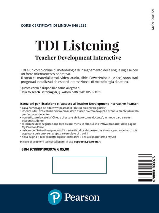 TDI. Teacher development interactive. Listening. Con Contenuto digitale per accesso online - copertina
