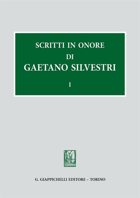 Scritti in onore di Gaetano Silvestri - copertina