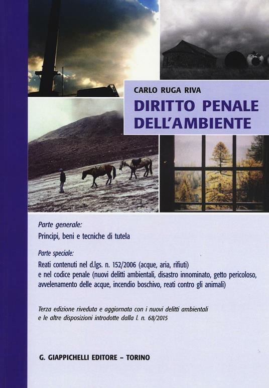 Diritto penale dell'ambiente - Carlo Ruga Riva - copertina