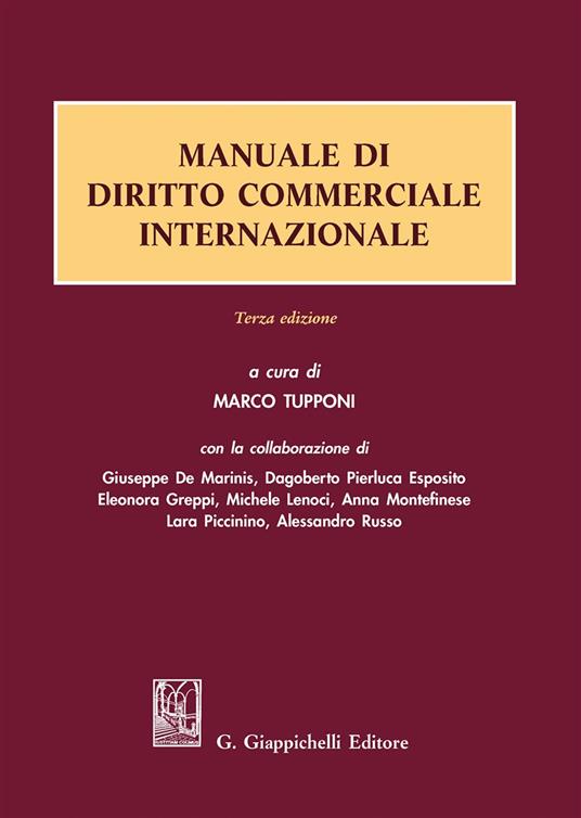 Manuale di diritto commerciale internazionale - copertina