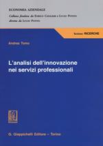 L' analisi dell'innovazione nei servizi professionali