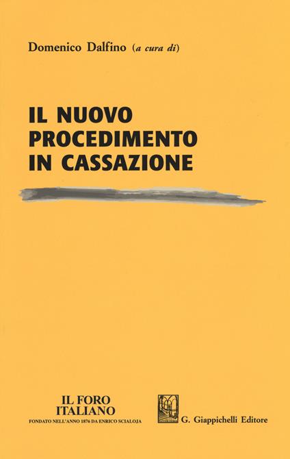 Il nuovo procedimento in Cassazione - copertina