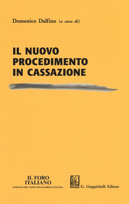 Il nuovo procedimento in Cassazione - copertina