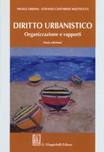 Diritto urbanistico. Organizzazione e rapporti