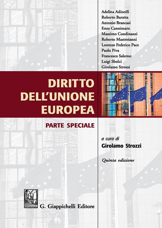 Diritto dell'Unione Europea. Parte speciale - copertina