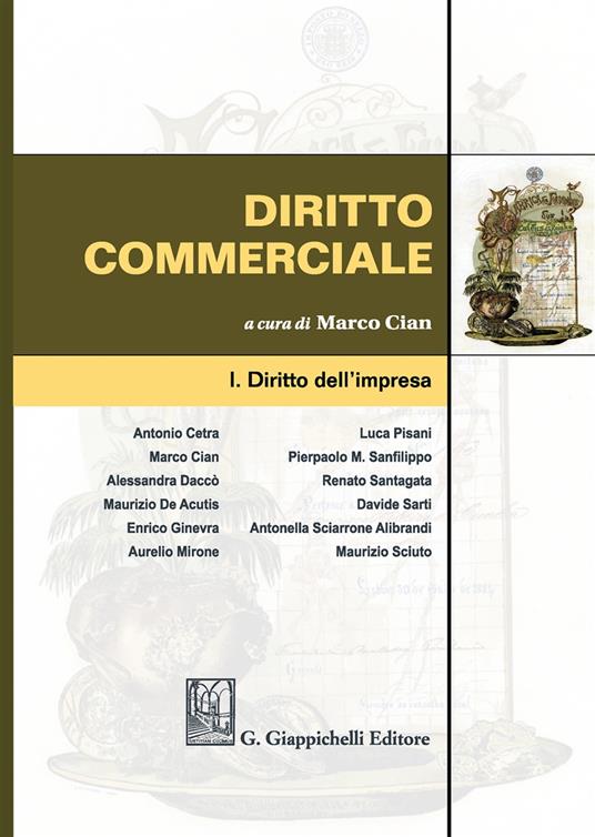 Diritto commerciale. Vol. 1: Diritto dell'impresa - copertina