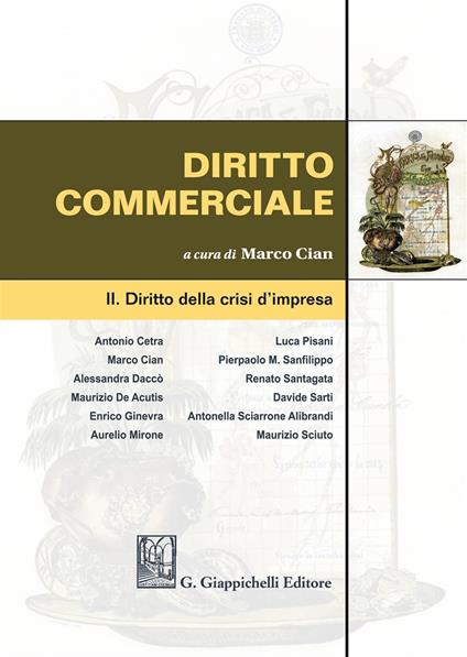 Diritto commerciale. Vol. 2: Diritto della crisi d'impresa - copertina