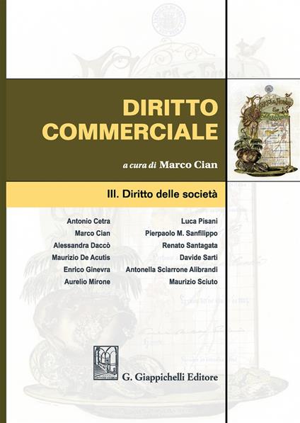 Diritto commerciale. Vol. 3: Diritto delle società - copertina