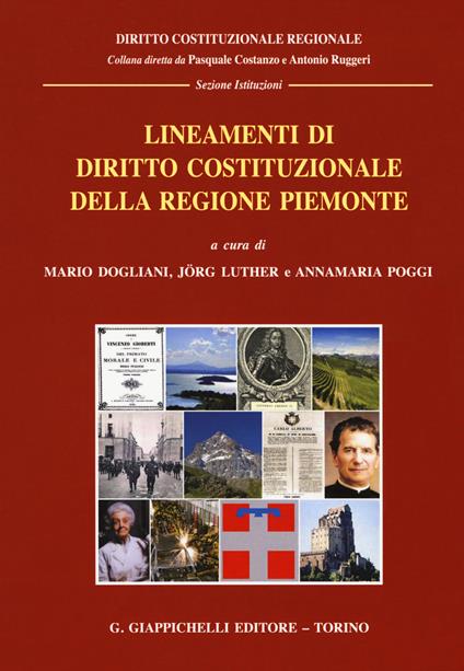 Lineamenti di diritto costituzionale della Regione Piemonte - copertina