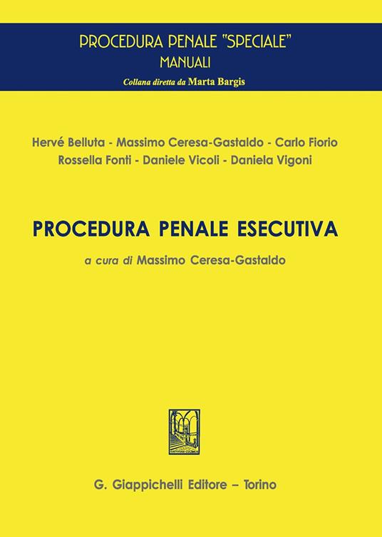 Procedura penale esecutiva - copertina