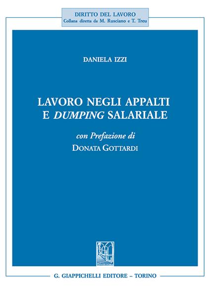 Lavoro negli appalti e dumping salariale - Daniela Izzi - copertina