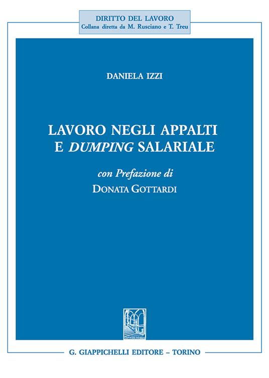 Lavoro negli appalti e dumping salariale - Daniela Izzi - copertina