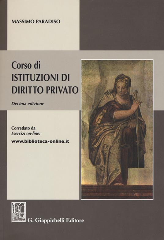 Corso di istituzioni di diritto privato. Con Contenuto digitale per accesso on line - Massimo Paradiso - copertina