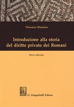 Introduzione alla storia del diritto privato dei romani