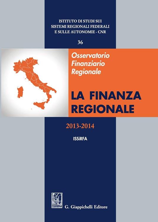 Osservatorio finanziario regionale. Vol. 36 - copertina
