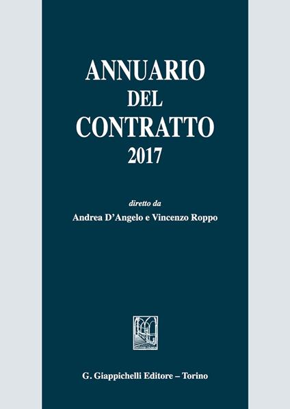 Annuario del contratto 2017 - copertina