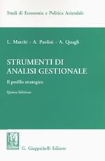 Strumenti di analisi gestionale. Il profilo strategico